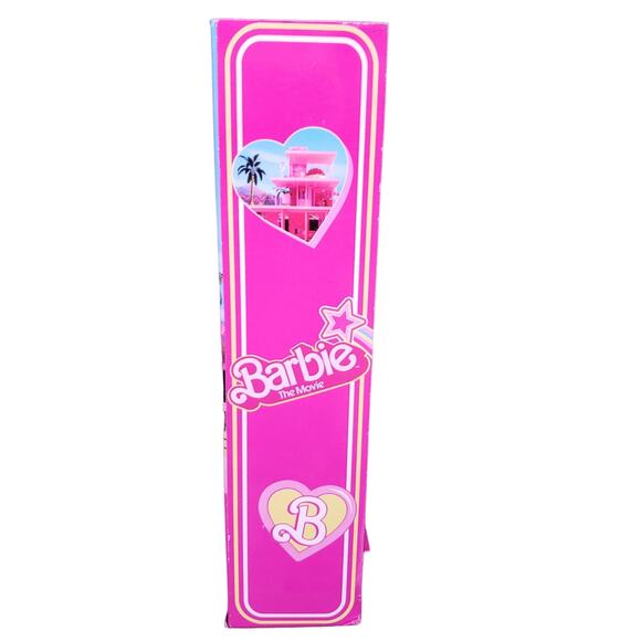 Barbie The Movie Ken Doll Wearing Pastel Striped Beach Matching Set 2023 New - Picture 7 of 10